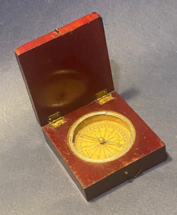Antique Fruit Wood Compass Made By Stockert Germany