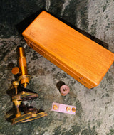 Zero Stock-Antique Field Microscope Made in Germany