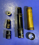 Antique Small Field Spyglass Telescope with Variable Power 12x, 14x, 16x