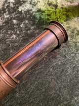 Zero Stock-Antique Single Draw Telescope  George Stebbing Portsmouth Optician to Royal Yacht Squadron