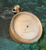 Zero Stock-Antique Surveying Aneroid Barometer Altimeter Keuffel & Esser New York