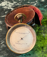 Zero Stock-Antique Surveying Aneroid Barometer Altimeter Keuffel & Esser New York