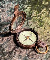 Zero Stock-Antique Green Card  Prismatic Marching Compass Made in England