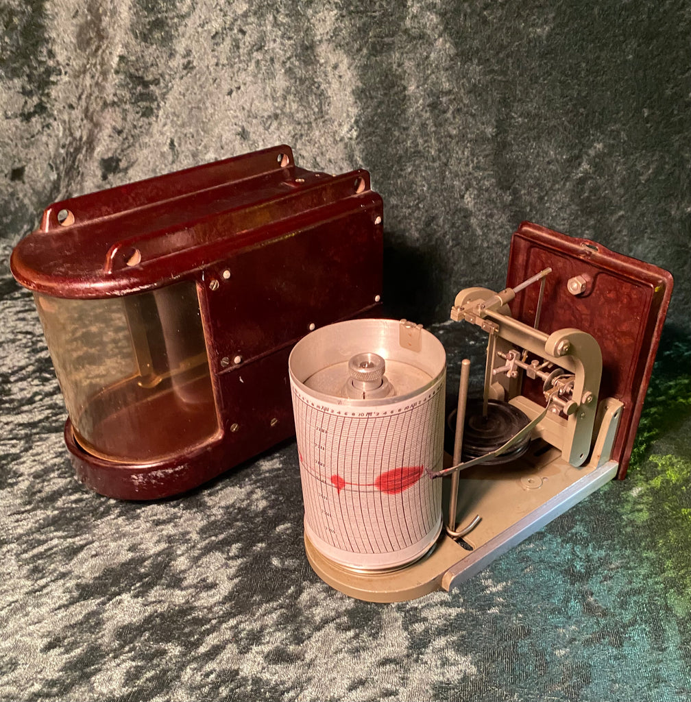 Zero StockVintage Aircraft Altimeter Barograph R Fuess Berlin Germany