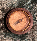 Zero Stock-Antique Wood Cased Compass Made in Japan Edo Period
