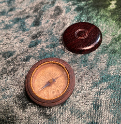 Zero Stock- Antique Wood Cased Compass Japan