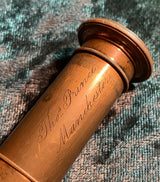 Zero Stock-Antique Six Draw Spyglass Telescope Signed The Prince Manchester