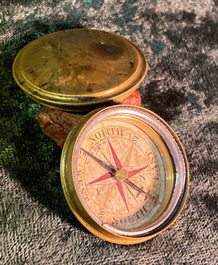Antique Pocket Compass Made in Germany Explorer Antiques