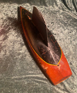 Zero Stock-Antique Mahogany Wood Pond Boat Yacht Hull