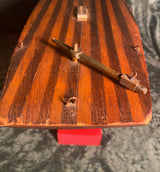 Zero Stock-Antique Mahogany Wood Pond Boat Yacht Hull
