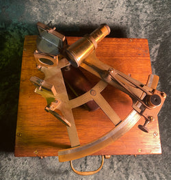 Zero Stock-Antique Marine  Sextant Octant Kevin Bottomley Baird Glasgow