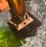 Zero Stock-Antique Brass Microscope ATCO Germany