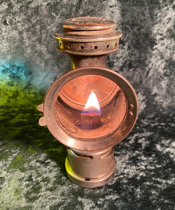 Zero Stock- Antique Bicycle Neverout Insulated Kerosene Safety Lamp  Patent  Rose Mfg. Co. Philadelphia USA