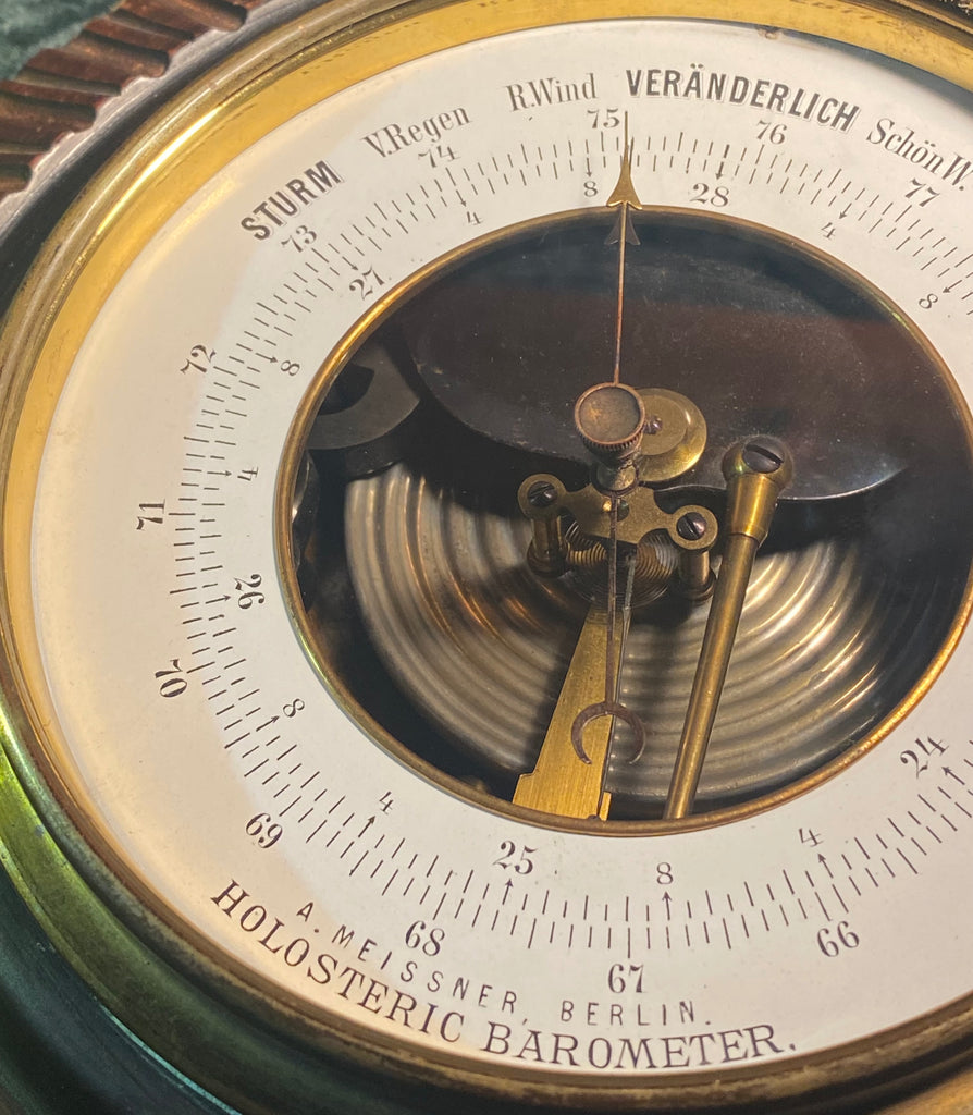 Zero Stock-Antique Holosteric Barometer A Meissner Berlin Germany ...