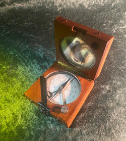 Zero Stock-Antique Compass Inclinometer Alidade Compendium General Peigne WWI