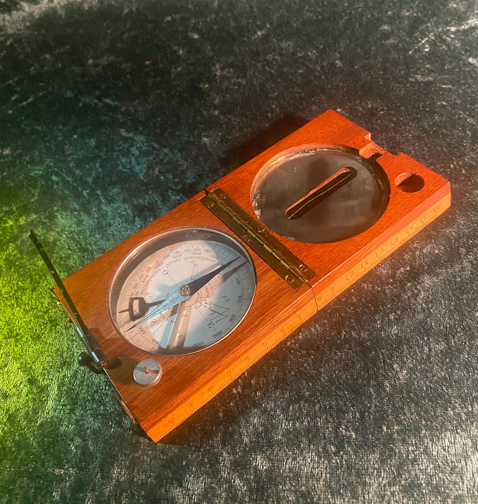Zero Stock-Antique Compass Inclinometer Alidade Compendium General Pei ...