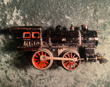 Zero Stock -Antique Bing Bavaria  0-4-0 Clockwork Train Set With Cast Iron Locomotive