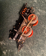 Zero Stock -Antique Bing Bavaria  0-4-0 Clockwork Train Set With Cast Iron Locomotive