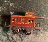 Zero Stock -Antique Bing Bavaria  0-4-0 Clockwork Train Set With Cast Iron Locomotive