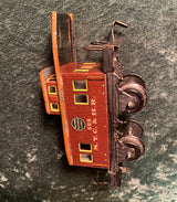 Zero Stock -Antique Bing Bavaria  0-4-0 Clockwork Train Set With Cast Iron Locomotive