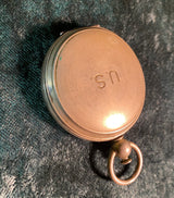 Zero Stock-Vintage WW2 U.S. Wittnauer Military Pocket Compass In Hunter Style Case