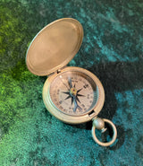 Zero Stock-Vintage WW2 U.S. Wittnauer Military Pocket Compass In Hunter Style Case