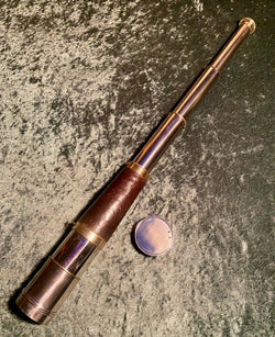 Antique 3 Draw Nickel Silver Telescope Made In England