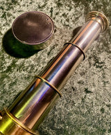 Antique 3 Draw Nickel Silver Telescope Made In England