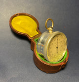 Zero Stock-Antique Pocket Barometer Compass and Thermometer Compendium Made by Short Mason  London