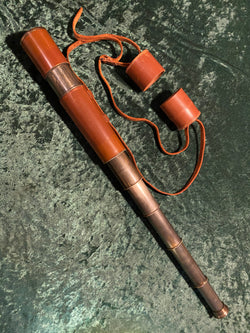 Zero Stock- Antique Five Draw Telescope Made By Broadhurst Clarkson At Co LTD London