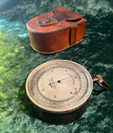 Zero Stock-Antique Pocket Barometer Altimeter Made by Taylor Rochester  New York