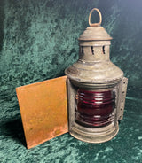 Zero Stock-Antique Boat Kerosene Light Geo B. Carpenter Chicago