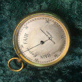 Zero Stock-Antique Pocket Barometer Made by Negretti Zambra London