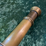 Zero Stock- Antique 4 Draw Telescope Made By Broadhurst Clarkson At Co LTD London