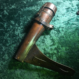 ZERO STOCK-ANTIQUE HUNTING SADDLE FLASK