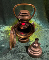 Zero Stock-Neverout Insulated Kerosene Safety Lamp  Patent  Rose Mfg. Co. Philadelphia USA