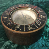 Zero Stock-Antique Wood Cased Compass Made in Japan Meiji Period