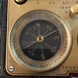 ZERO STOCK Antique Pocket Barometer Compass Thermometer Compendium Made by Jules Richard Paris