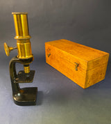 Zero Stock -Antique Field Microscope  Made in Germany