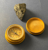 Zero Stock-Antique Fruit Wood Compass Made in Germany