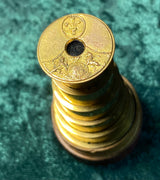 Zero Stock-Antique Five Draw Monocular Telescope From Georgian Era