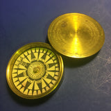ZERO STOCK-Antique Small Nautical Dry Card Compass Sawyer & Hobby New York