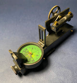 Zero Stock- Vintage Abney Reflecting Level Pocket Altimeter Compass Made by Negretti & Zambra London