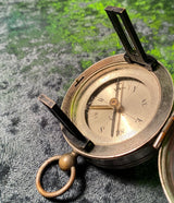 Zero Stock-Vintage Small Surveyors or Miners Compass Made In France