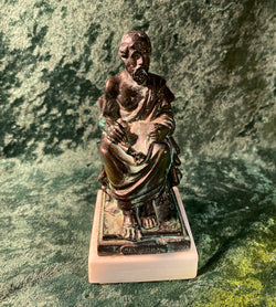 Zero Stock- Vintage Bronze Figurine Socrates