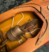 Vintage Wood Toy Boat Made in Japan