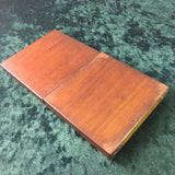 ZERO STOCK-ANTIQUE EQUINOCTIAL SUNDIAL  IN MAHOGANY CASE