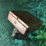 ZERO STOCK-Antique Mahogany Case Compass