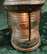Zero Stock Antique Fresnel Glass Ship’s Oil Lantern PERKO USA