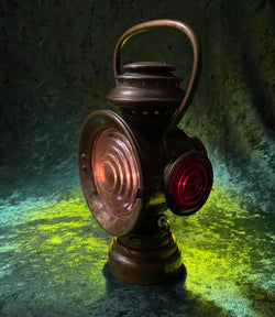 Zero Stock-Neverout Insulated Kerosene Safety Lamp  Patent  Rose Mfg. Co. Philadelphia USA